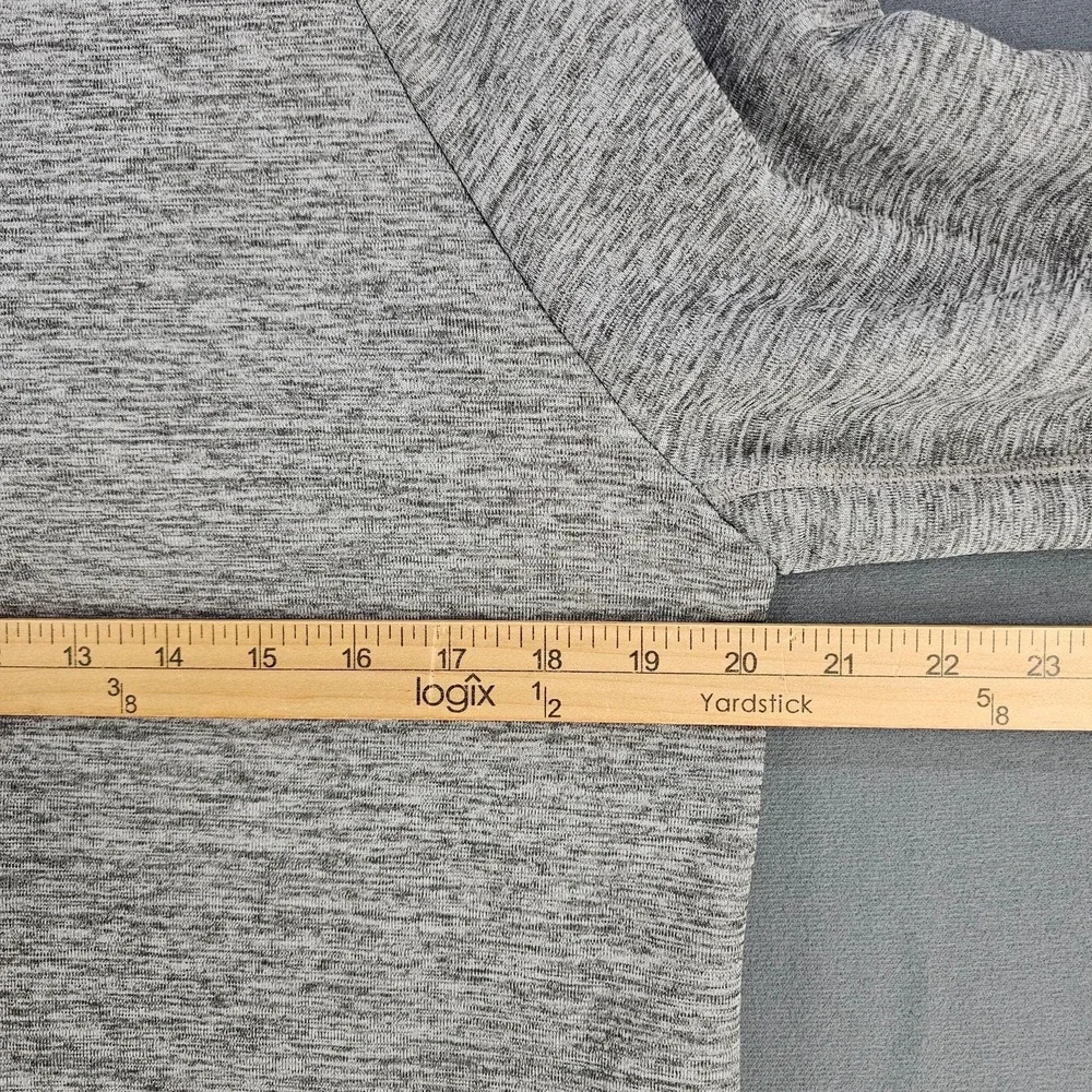 Municipal Sport Utility Gear Pullover Mens Small Gray 1/4 Zip Mock Neck Athletic